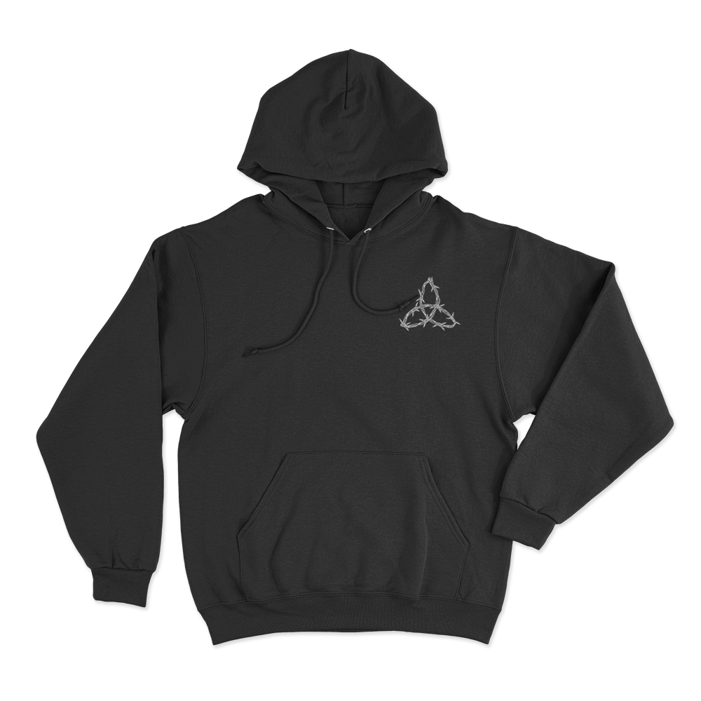 Barbed Wire Triquetra Hoodie Black Barbed Wire Triquetra Hoodie Black 2