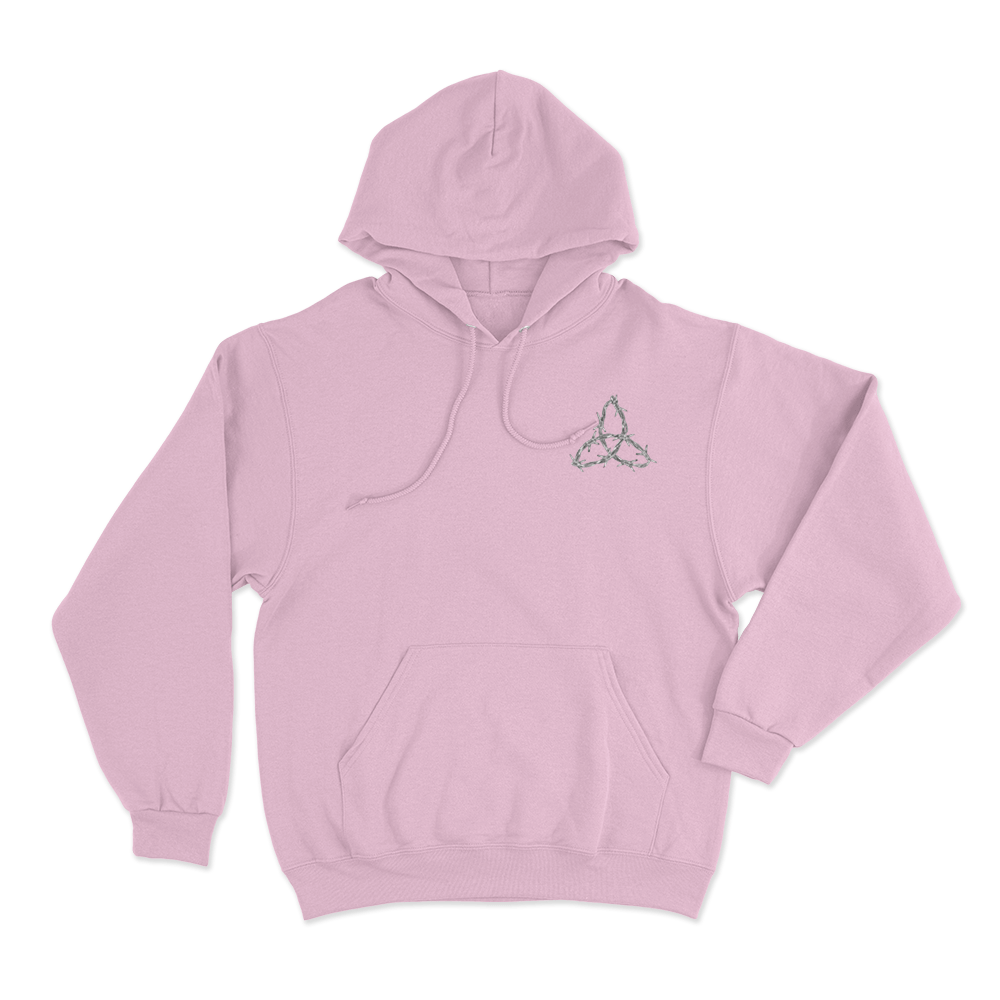 Barbed Wire Triquetra Hoodie Pink Barbed Wire Triquetra Hoodie Pink 2