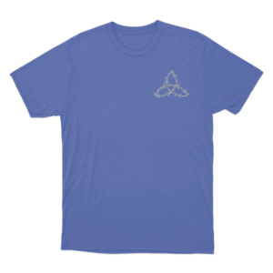 Barbed Wire Triquetra T Shirt Blue