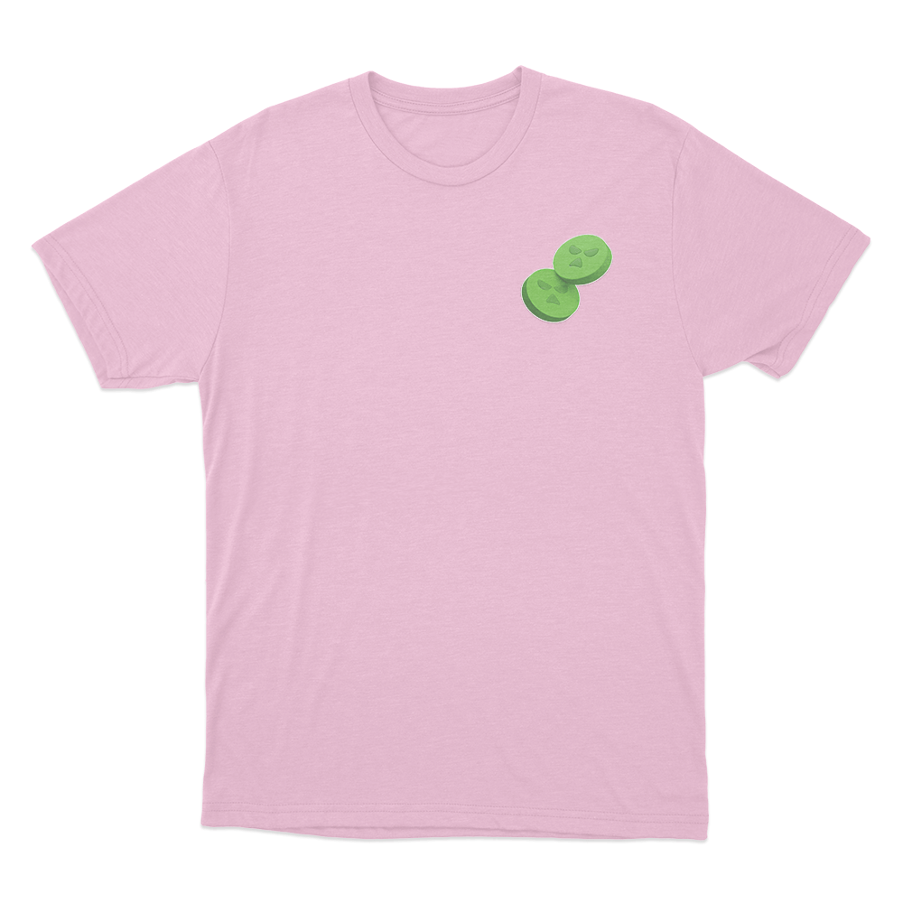 Green Pills T Shirt Pink Green Pills T Shirt Pink