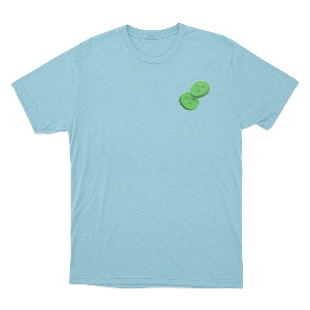 Green Pills T Shirt Sky Blue Green Pills T Shirt Sky Blue
