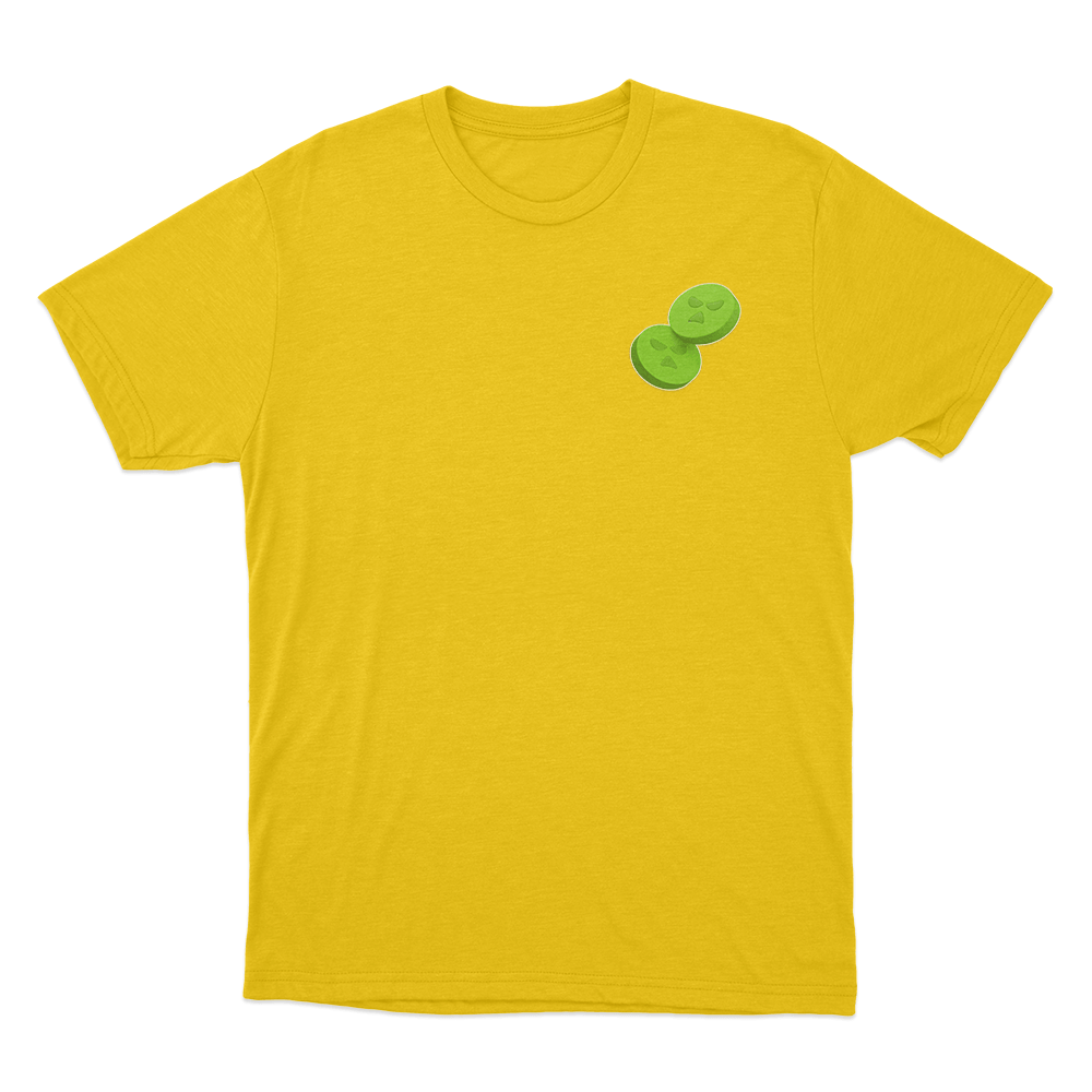 Green Pills T Shirt Yellow Green Pills T Shirt Yellow