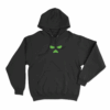 Green Tri Shape Hoodie Black