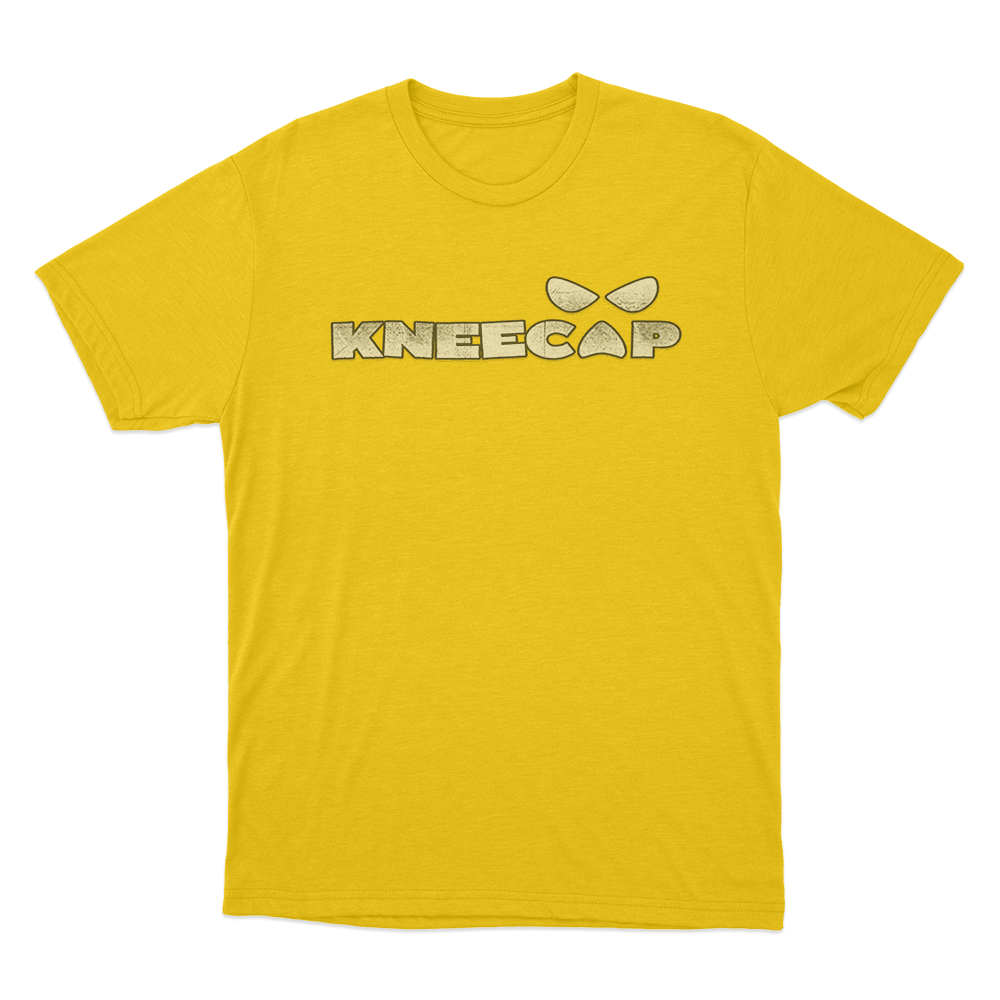 Kneecap Logo T Shirt Yellow Kneecap Logo T Shirt Yellow