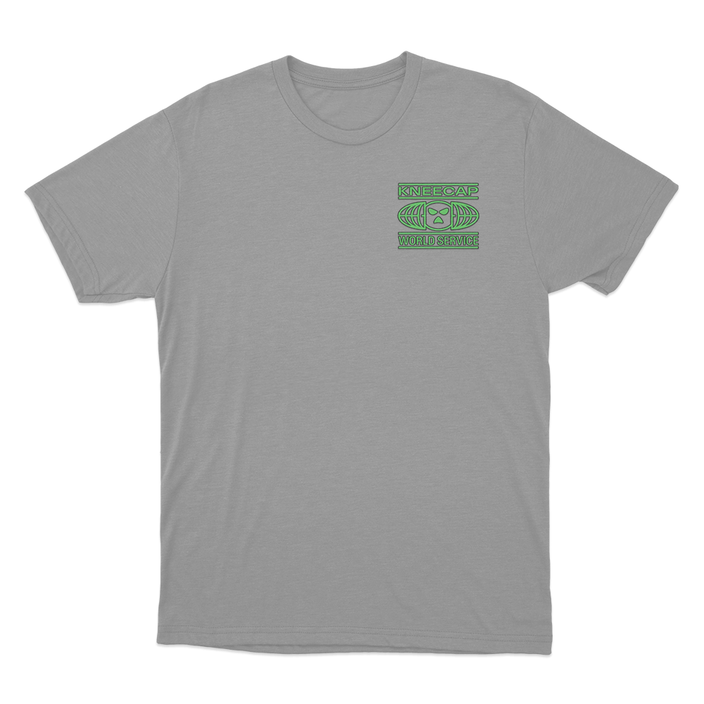 Kneecap World Service T Shirt Grey Kneecap World Service T Shirt Grey