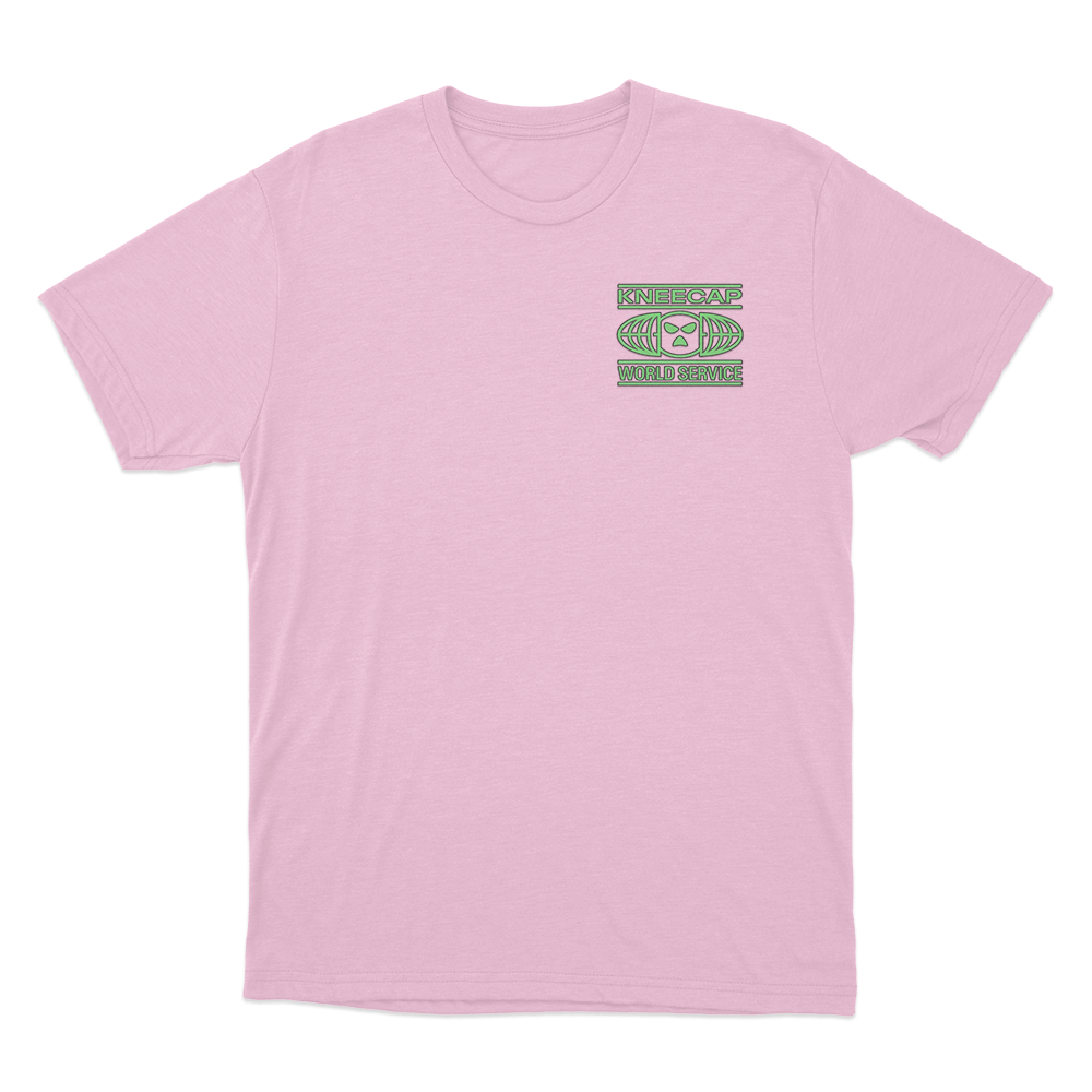 Kneecap World Service T Shirt Pink Kneecap World Service T Shirt Pink