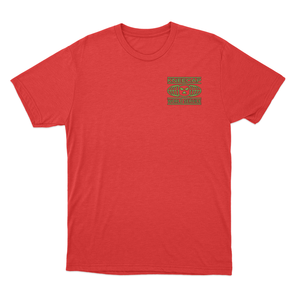 Kneecap World Service T Shirt Red Kneecap World Service T Shirt Red