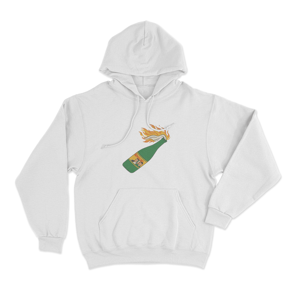 Molotov Cocktail Hoodie White Molotov Cocktail Hoodie White