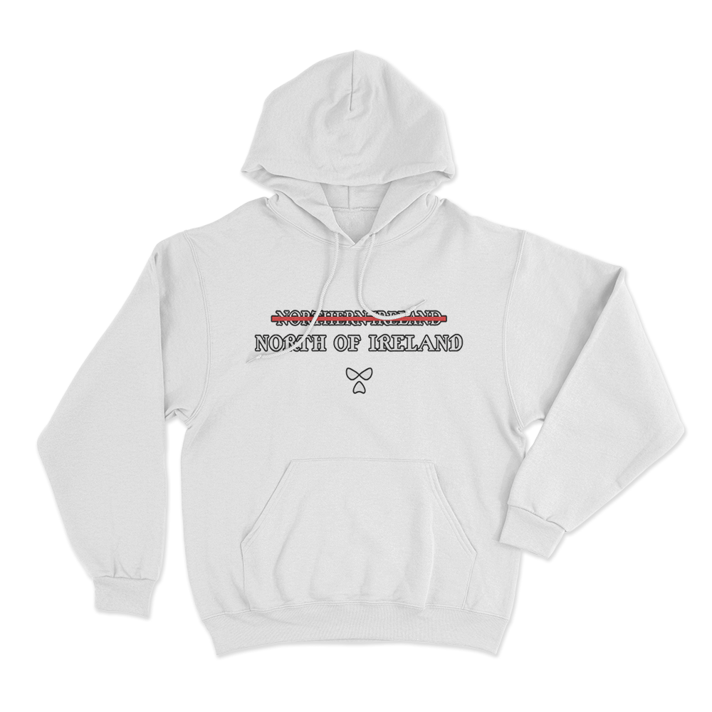 North of Ireland Hoodie White North of Ireland Hoodie White