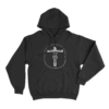 Provocative Crucifix Hoodie Black